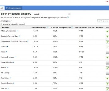 Google AdSense 测试拦截广告显示