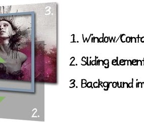 jQuery制作具有滑动动画效果的层