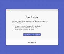 轻量前端框架 Spectre.css