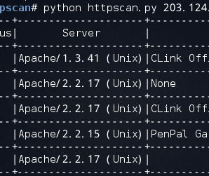 httpscan 爬虫扫描小工具