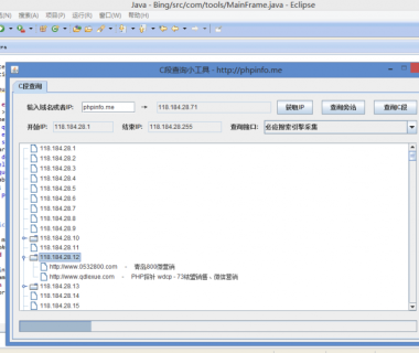 Java版C段查询小工具