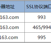 163邮箱IMAP/SMTP设置,客户端授权码