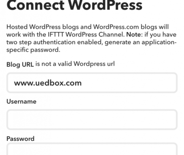 IFTTT无法连接WordPress “not a valid WordPress url”