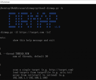 dirmap – 高级web目录扫描工具