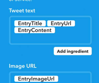 IFTTT RSS源中加入图片EntryImageUrl