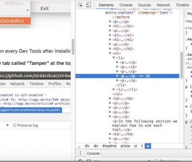Tamper Chrome – 请求修改扩展,可用于Web安全测试