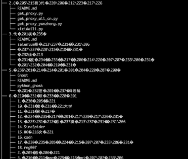 iterm2中文乱码,tree命令乱码解决