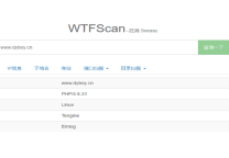 一款简易的WEB端资产扫描器,指纹/漏洞/敏感信息/端口等:WTF_Scan