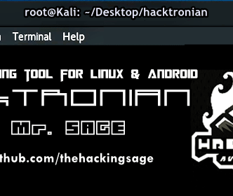 适用于Linux和Android的一体化黑客工具包:hacktronian