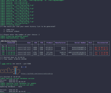 usbrip:Linux上跟踪USB设备的CLI取证工具