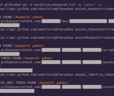 监控 GitHub 敏感信息数据泄露工具:gitGraber