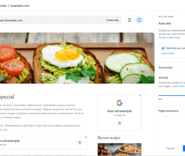 Google Adsense全新的自动广告功能