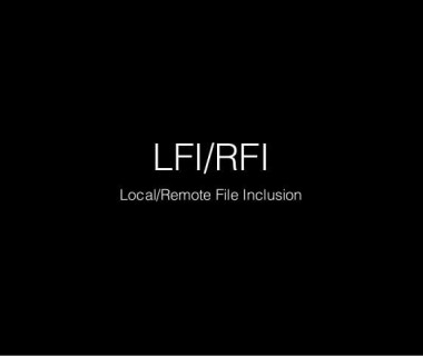 远程/本地文件包含漏洞示例:RFI/LFI Payload List