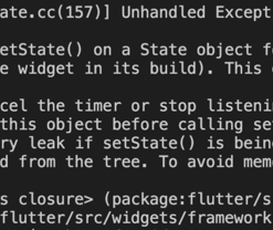 Flutter setState() called after dispose()内存泄露解决