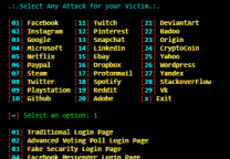 自动化的网络钓鱼工具:Zphisher