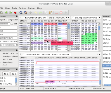 适用于Linux/Windows/MacOSX的免费十六进制编辑器:wxHexEditor