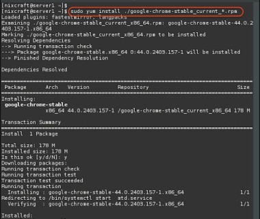 RHEL/CentOS/Fedora Linux命令下安装Google Chrome