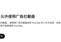 绕过 YouTube 不允许的广告拦截器