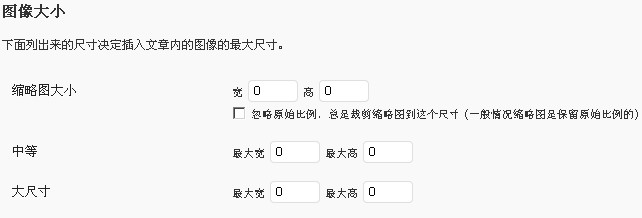 wordpress关闭缩略图