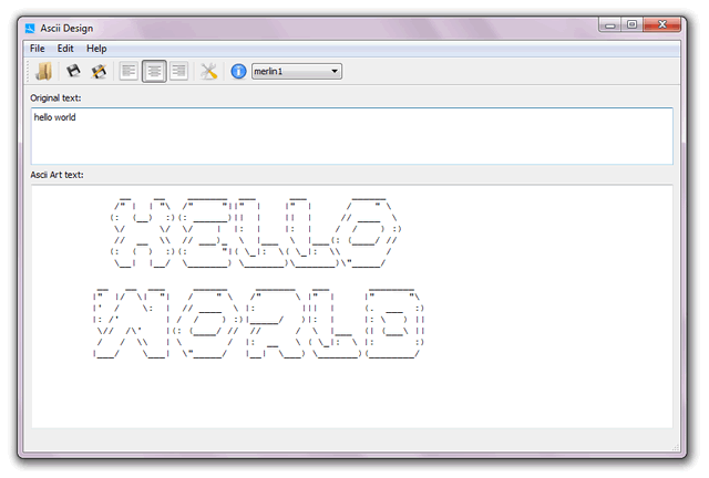 ASCII 字符设计工具