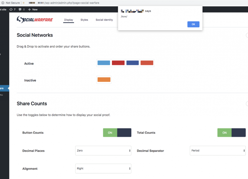 WordPress Social Warfare插件XSS和RCE漏洞