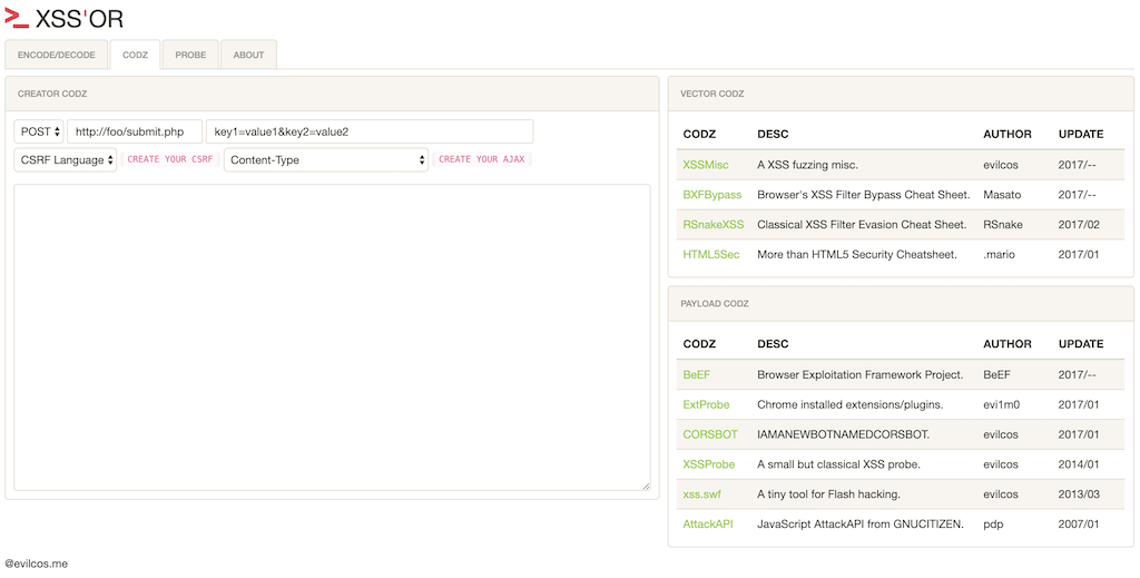 XSS'OR V2：一款漂亮实用的XSS黑客工具