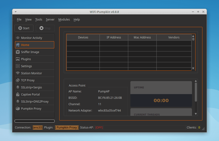 WiFi-Pumpkin：一款无线Wi-Fi安全渗透测试套件