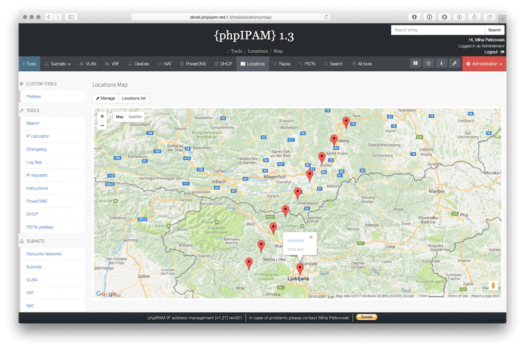 phpIPAM - 免费开源的IP地址管理工具，重量级