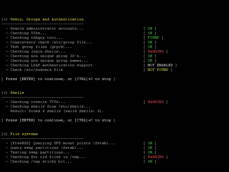 lynis：适用于所有基于UNIX系统的安全审计工具