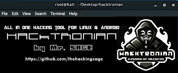适用于Linux和Android的一体化黑客工具包：hacktronian
