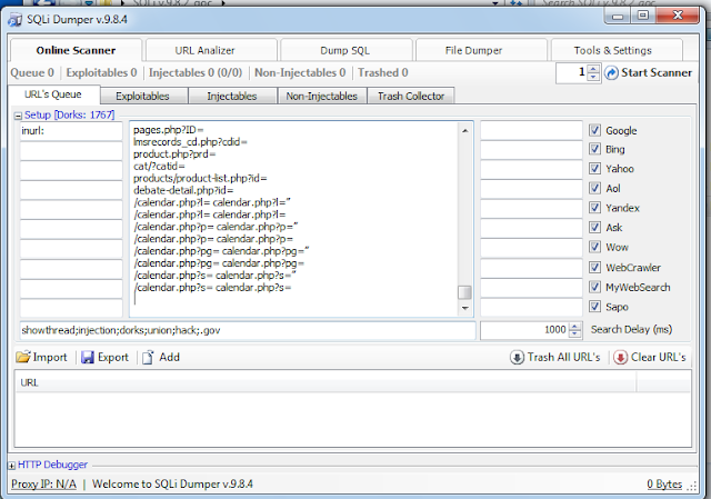 SQLi Dumper v9.8.4破解版/SQL注入工具
